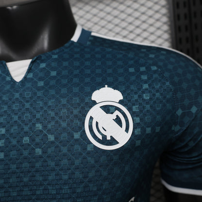 Real Madrid 2026/27 away player version badge detail